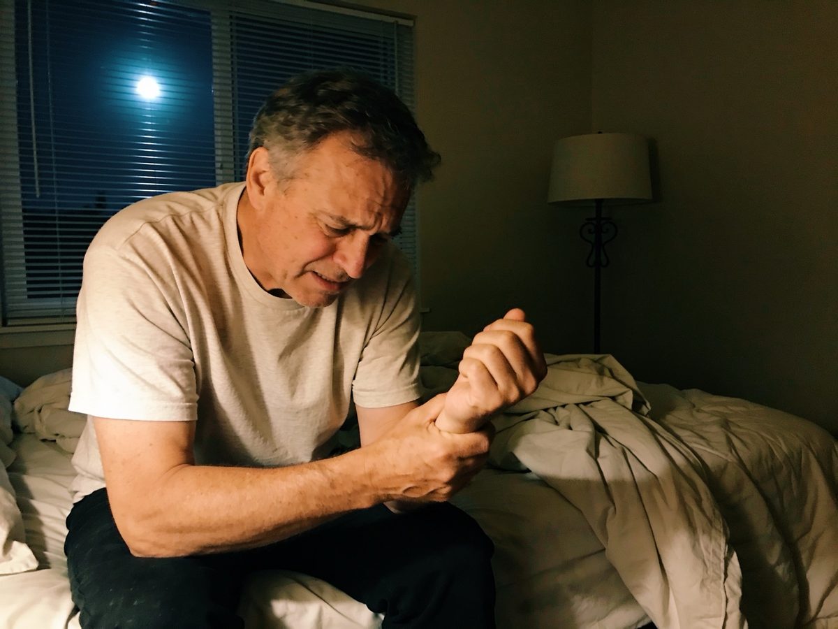 Waking at 3am to shake your hand back to life.