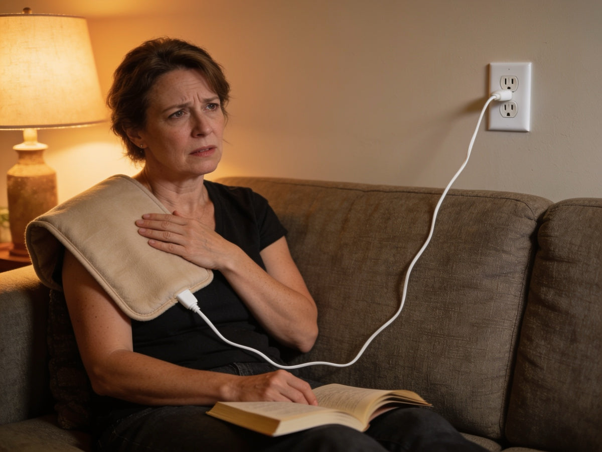 Your heating pad needs you to hold it. This doesn't.